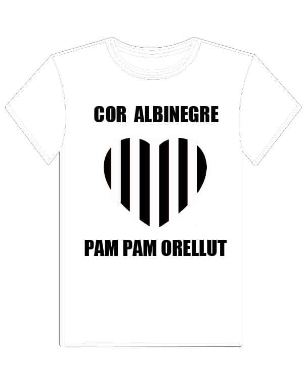 Camiseta Cor Albinegre - Imagen 3